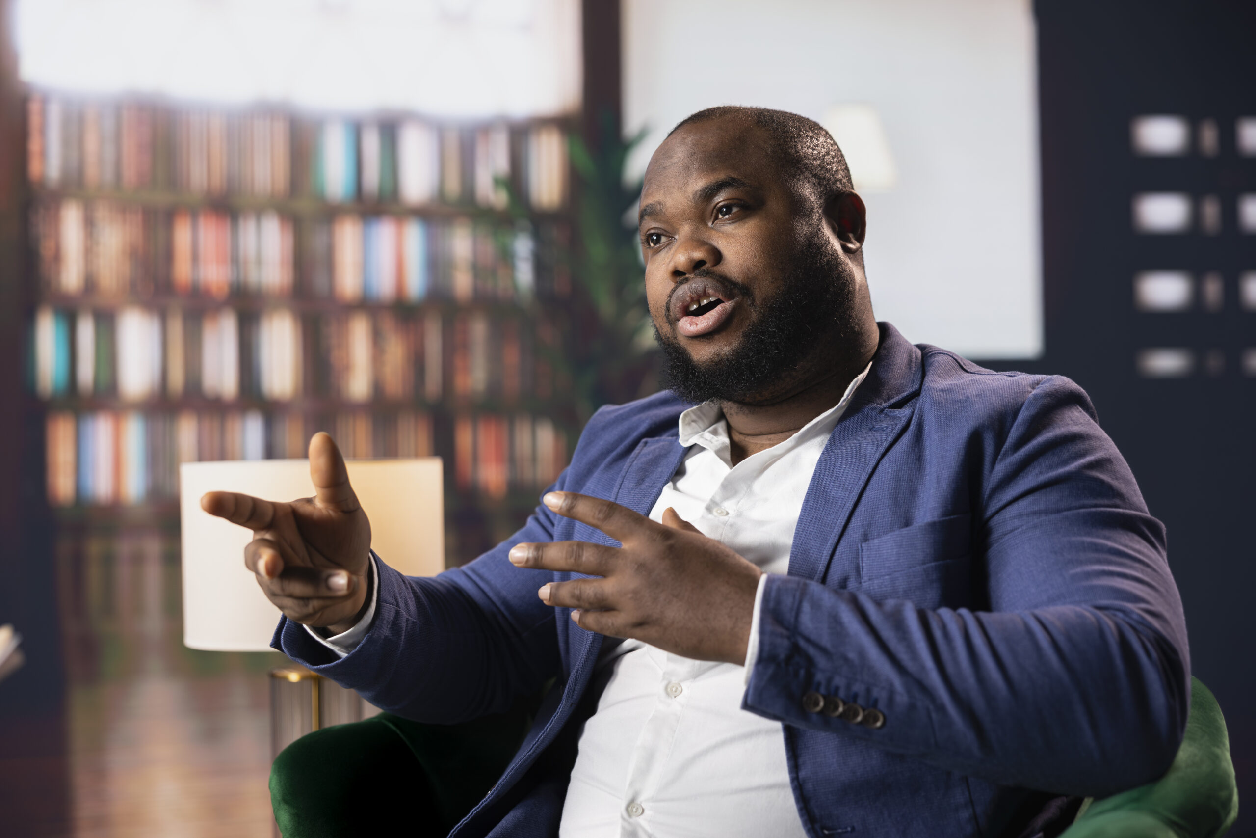 confident entrepreneur strategize business over whiskey in a luxury social club